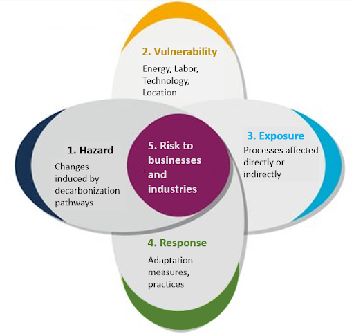 Provisional framework for business vulnerability assessment to decarbonization pathways