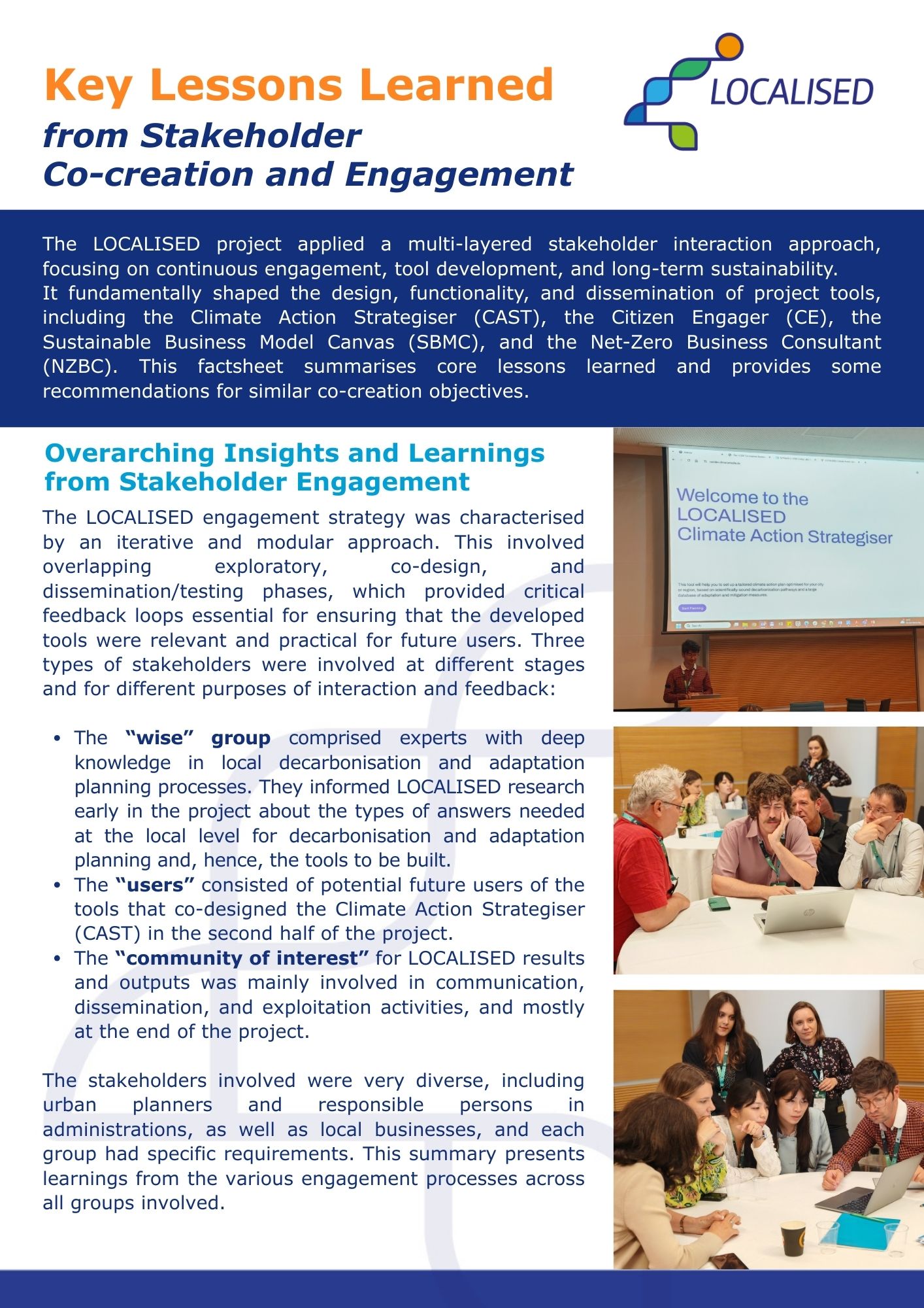 SDG Oriented Indicators for<br />
SECAPs definition & assessment